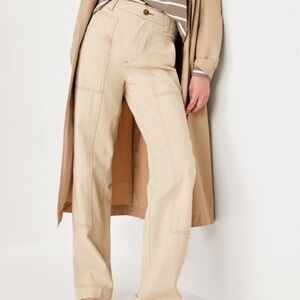 Old Navy Cream Wide Leg Pants